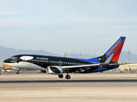 N713SW @ KLAS - Southwest Airlines - 'Shamu' /  Boeing 737-7H4 - by Brad Campbell