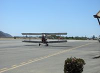 N675LF @ SZP - 1944 DeHavilland TIGER MOTH DH.82A, DH Gipsy Major I 135 Hp, taxi to Runway 22 - by Doug Robertson