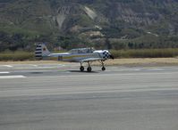 N6294D @ SZP - 1983 Yakovlev YAK 52, Vedeneev (Ivchenko) M-14P 360 Hp radial, landing Runway 22 - by Doug Robertson