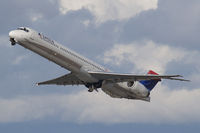 N904DA @ LAX - Delta Airlines N904DA - McDonnell Douglas MD-90-30 - departing LAX RWY 25R. - by Dean Heald
