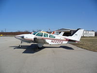 N222PG @ KRFD - Beech E55 - by Mark Pasqualino