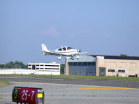 N823AC @ KROC - N823AC departing rwy 25 KROC - by David N. Lowry
