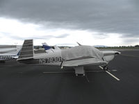 N5783D @ HWD - 1984 Mooney M20J at stormy Hayward Air Terminal, CA - by Steve Nation
