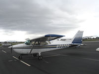 N737ZQ @ HWD - 2002 Cessna 172N at stormy Hayward Air Terminal, CA - by Steve Nation