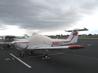 N9811T @ HWD - 1978 Piper PA-38-112 at stormy Hayward Air Terminal, CA - by Steve Nation