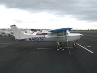 N48932 @ HWD - 1977 Cessna 152 at stormy Hayward Air Terminal, CA - by Steve Nation