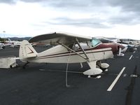 N7144D @ HWD - Piper PA-22-150 at stormy Hayward Air Terminal, CA - by Steve Nation