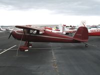 N2304N @ HWD - 1955 Cessna 140 at stormy Hayward Air Terminal, CA - by Steve Nation