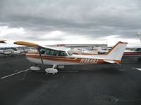 N9848J @ HWD - 1980 Cessna 172N at stormy Hayward Air Terminal, CA - by Steve Nation