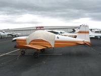 N9738U @ HWD - 1977 Grumman American AA-1C at stormy Hayward Air Terminal, CA - by Steve Nation