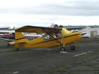 N1675G @ HWD - 1972 Champion 7KCAB at stormy Hayward Air Terminal, CA - by Steve Nation