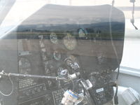 N5800K @ SNS - Close-up of cockpit R & B Helicopters 1971 Bell OH-58A (71-20843) sprayer at Salinas, CA - by Steve Nation