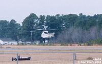 N405R - Rare sight at Suffolk, a Puma practicing