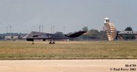 80-0789 @ LFI - Deploying the chute to slow down, since she has no airbrakes - by Paul Perry
