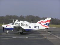 G-EGTB @ EGTB - PA28 of British Airways F/C at EGTB (Booker) - by Simon Palmer