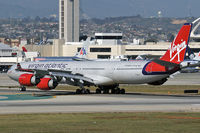 G-VSSH @ LAX - Virgin Atlantic G-VSSH holding short of RWY 25R after arrival on RWY 25L.
