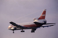 N81027 @ AMS - TWA TriStar pulling condensation trails during finals at Schiphol airport. - by Henk van Capelle