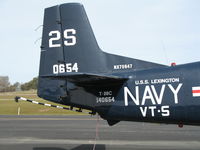 N75947 @ AUN - close-up of tail markings on T-28C NX75947 at Auburn Municipal Airport, CA - by Steve Nation