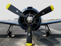 N75947 @ AUN - head-on shot of T-28C NX75947 at Auburn Municipal Airport, CA - by Steve Nation