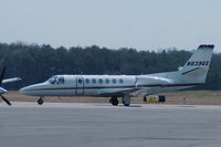 N839QS @ DAN - Cessna 560 Turbojet on the taxiway at Danville Regional - by Richard T Davis