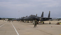 87-0202 - F15E's  4th FW Seymour Johnson AFB N.C. - by Richard T Davis