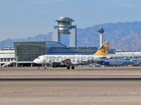N907FR @ KLAS - Frontier Airlines - 'Buck' / 2002 Airbus A319-112 - by Brad Campbell
