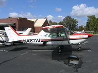N4871V @ PAO - Palo Alto Municipal Airport, CA - by Steve Nation