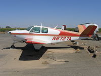N8727A @ E27 - Sharp looking 1949 Beech A35 Bonanza @ Elk Grove, CA - by Steve Nation