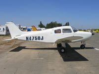 N4750J @ E27 - All white Beech A-23-19 Muskateer at Elk Grove, CA - by Steve Nation