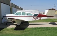 N571B @ E27 - Very sharp 1957 Beech J35 @ Elk Grove, CA - by Steve Nation