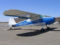 N2613V @ RIU - 1948 Cessna 170 @ Rancho Murieta Airport, CA - by Steve Nation