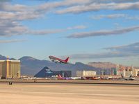 UNKNOWN @ KLAS - Northwest Airlines / Southern end of the Las Vegas 'Strip' in the background. - by SkyNevada