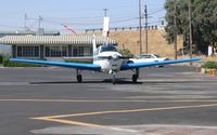 N855R @ 1O3 - 1959 Beech 35-33 Bonanza running up engine @ Lodi Airport, CA - by Steve Nation