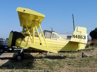 N48631 @ 13CL - Dixon Aviation G-164B after ground loop @ Maine-Praire Airfield (Hwy 113), CA