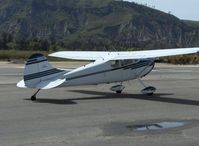 N3150B @ SZP - 1952 Cessna 170B, Continental C145-2 145 Hp, extended tail wheel, taxi to Runway 04 - by Doug Robertson