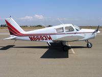 N6693W @ O15 - 1965 Piper PA-28-140 @ Turlock Municipal Airport, CA - by Steve Nation