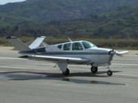 N988RR @ SZP - 1959 Beech M35 BONANZA, Continental IO-470-C 250 Hp, taxi to Runway 04 - by Doug Robertson