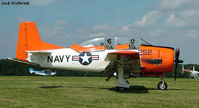 N556EB @ EBSG - North AMerican T28 Trojan - by Unknown