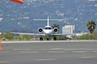N552QS @ SMO - NetJets 1997 Raytheon HAWKER 1000 - N552QS - taxiing onto RWY 21 for departure to Phoenix, AZ.
