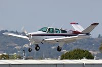 N4281D @ SMO - 1956 Beech G35 N421D arriving RWY 21 at Santa Monica Municipal Airport. - by Dean Heald