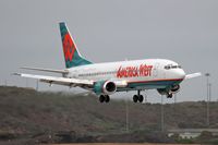 N314AW @ LAX - America West N314AW (FLT AWE110) arriving from Las Vegas to RWY 7R. - by Dean Heald