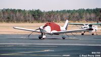N41703 @ SFQ - Another transient still tied down and tucked in, in the midmorning - by Paul Perry