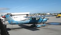 N2947J @ SQL - Deep Blue 1966 Cessna 150G masquerading as a Cardinal (!) @ San Carlos Airport, CA in rare spring 2006 sunshine - by Steve Nation