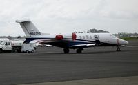N607FX @ APC - FlexJet 2004 Learjet 45 @ rainy Bridgeford A/S ramp Napa County Airport, CA - by Steve Nation