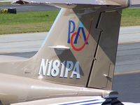 N181PA @ PDK - Closeup of Pinnacle Air logo - by Michael Martin