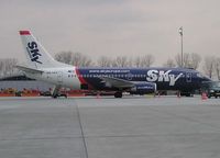 HA-LKV @ KRK - First aircraft of airline on hungarian registration SkyEurope