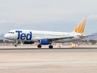 N491UA @ KLAS - Ted Airlines / 2002 Airbus A320-232 - by Brad Campbell