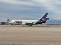 N360FE @ KLAS - Federal Express - 'FedEx' / 1980 Mcdonnell Douglas MD-10-10F / I got scared and zoomed out too much. - by SkyNevada - Brad Campbell