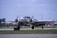 N165ZA @ DVN - Ready for take-off, C-45H 52-10613