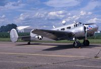 N165ZA @ DVN - Parked for show, C-45H 52-10613